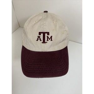Texas AM ATM Tan Adjustable Strap Back Baseball Dad Hat Cap